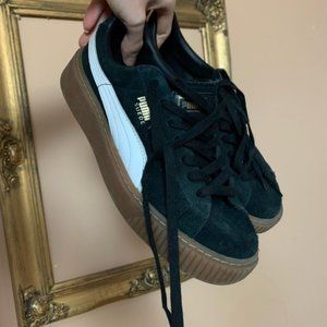 PUMA x FENTY Black Suede Creepers